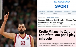 Italijos žiniasklaida: "Olimpia" – tarsi sniegas saulėje: Kaune jis ištirpo